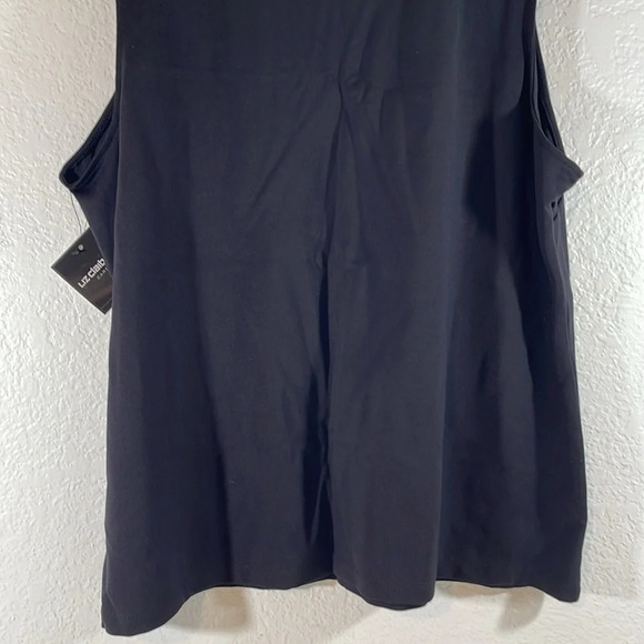 LIZ CLAIBORNE CAREER Sleeveless Black Blouse with Gold Hardware Size 2XL NEW - Picture 6 of 8